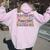 Retro Special Education Dream Team Sped Teacher Lover Women Oversized Hoodie Back Print Light Pink