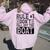 Rule 1 Don't Fall Off The Boat Cruise Ship Vacation Women Oversized Hoodie Back Print Light Pink