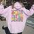 School Last Day Of 5Th Grade Groovy Peace Out Fifth Grade Women Oversized Hoodie Back Print Light Pink