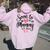 Soon To Be Mommy 2024 For Mom Pregnancy Announcement Women Oversized Hoodie Back Print Light Pink