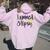 Tanned And Tipsy Summer Party Saying Humor Women Oversized Hoodie Back Print Light Pink