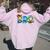 Toy Story Mama Boy Mom Bro Brother Mother's Day Women Oversized Hoodie Back Print Light Pink