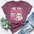 8Th Birthday For Girls 8Yr 8 Year Old Kitten Cat Bday Bella Canvas T-shirt Heather Maroon