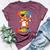 Dabbing Kindergarten Fox Graduation Class Of 2020 Boys Girls Bella Canvas T-shirt Heather Maroon