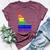 Distressed State Of Idaho Lgbt Rainbow Gay Pride Bella Canvas T-shirt Heather Maroon