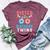 Sister Of The Birthday Twins Donut Bella Canvas T-shirt Heather Maroon