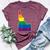 Gay Pride Flag Idaho State Map Rainbow Stripes Bella Canvas T-shirt Heather Maroon