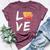 Iowa Ia Map Souvenir Love Distressed State Bella Canvas T-shirt Heather Maroon