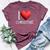 I Love Christine Name Personalized Girl Woman Friend Heart Bella Canvas T-shirt Heather Maroon