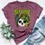 Philodendron House Plant Lover Skull Aroids Head Planter Bella Canvas T-shirt Heather Maroon