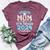 Proud Mom Of A Class Of 2024 5Th Grade Graduate Bella Canvas T-shirt Heather Maroon