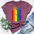 San Diego Lgbt Pride Month Lgbtq Rainbow Flag Bella Canvas T-shirt Heather Maroon
