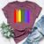 Seattle Washington Lgbtq Gay Pride Rainbow Skyline Bella Canvas T-shirt Heather Maroon