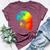 Senegal Parrot Colorful Rainbow Retro Bella Canvas T-shirt Heather Maroon