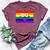 Washington Dc Gay Pride Rainbow Flag Lgbt Bella Canvas T-shirt Heather Maroon