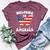 Welcome To America Patriotic Butterfly New American Citizen Bella Canvas T-shirt Heather Maroon