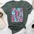 In My 6Th Birthday Era Girl Six Bday 6 Year Old Girl Bella Canvas T-shirt Heather Forest