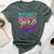 80'S Girl Birthday Party Costume Retro Vintage Women Bella Canvas T-shirt Heather Forest