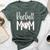 Baseball Mom Heart For Sports Moms Bella Canvas T-shirt Heather Forest