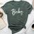 Bebe For Grandma Heart Mother's Day Bebe Bella Canvas T-shirt Heather Forest