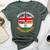British Grown Indian Roots Vintage Flags For Women Bella Canvas T-shirt Heather Forest