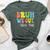 Bruh We Out Office Staff Happy Last Day Of School Groovy Bella Canvas T-shirt Heather Forest