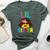 Building Blocks Lil Sister Master Builder Family Matching Bella Canvas T-shirt Heather Forest