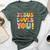 Christian Jesus Loves You Groovy Vintage Cute Kid Girl Women Bella Canvas T-shirt Heather Forest