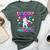 Daddy Of The Birthday Princess Girl Flossing Unicorn Daddy Bella Canvas T-shirt Heather Forest