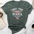 First Time Nana 2024 Mother's Day Soon To Be Nana Bella Canvas T-shirt Heather Forest
