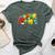 Gamer Super Nana Family Matching Game Super Nana Superhero Bella Canvas T-shirt Heather Forest