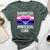 Genderfluid Omnisexual Iconic Pride Flag Genderqueer Queer Bella Canvas T-shirt Heather Forest