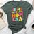 Groovy In My Softball Mom Era Mom Life Game Day Vibes Mama Bella Canvas T-shirt Heather Forest