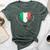 Italian Nurse Doctor National Flag Colors Of Italy Medical Bella Canvas T-shirt Heather Forest