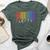 Lefty Left Handed Gay Pride Flag Barcode Queer Rainbow Lgbtq Bella Canvas T-shirt Heather Forest