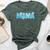 Mama Dad Mom Snowflake Winter Family Birthday Decorations Bella Canvas T-shirt Heather Forest