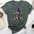 Mardigator Mardi Gras Alligator Costume Mardi Gras Bella Canvas T-shirt Heather Forest