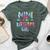 Mimi Of The Birthday For Girl Tie Dye Colorful Bday Girl Bella Canvas T-shirt Heather Forest