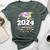 Mom Senior 2024 Proud Mom Of A Class Of 2024 Graduate Mothe Bella Canvas T-shirt Heather Forest