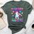 Mommy Of The Birthday Princess Girl Flossing Unicorn Mom Bella Canvas T-shirt Heather Forest