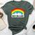 New Orleans Pride Lgbtq Rainbow Skyline Bella Canvas T-shirt Heather Forest