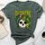 Philodendron House Plant Lover Skull Aroids Head Planter Bella Canvas T-shirt Heather Forest