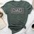 Promoted To Dad 2024 New Dad Girl Newborn Father's Day Baby Bella Canvas T-shirt Heather Forest