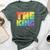 Rainbow Lgbtq Drag King Bella Canvas T-shirt Heather Forest