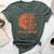Retro Sunflower Infertility Awareness Week Orange Ribbon Bella Canvas T-shirt Heather Forest