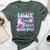 Roller Skate 10Th Birthday Rolling Into 10 Since 2014 Girls Bella Canvas T-shirt Heather Forest