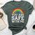 You Are Safe With Me Straight Ally Lgbtqia Rainbow Pride Bella Canvas T-shirt Heather Forest