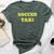 Soccer Taxi For Mom And Dad Of Travel Soccer Player Bella Canvas T-shirt Heather Forest