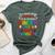 Super Proud Mom Of Awesome Kindergarten 2024 Graduate Bella Canvas T-shirt Heather Forest