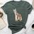 Trendy Funky Cartoon Chill Out Sloth Riding Llama Bella Canvas T-shirt Heather Forest